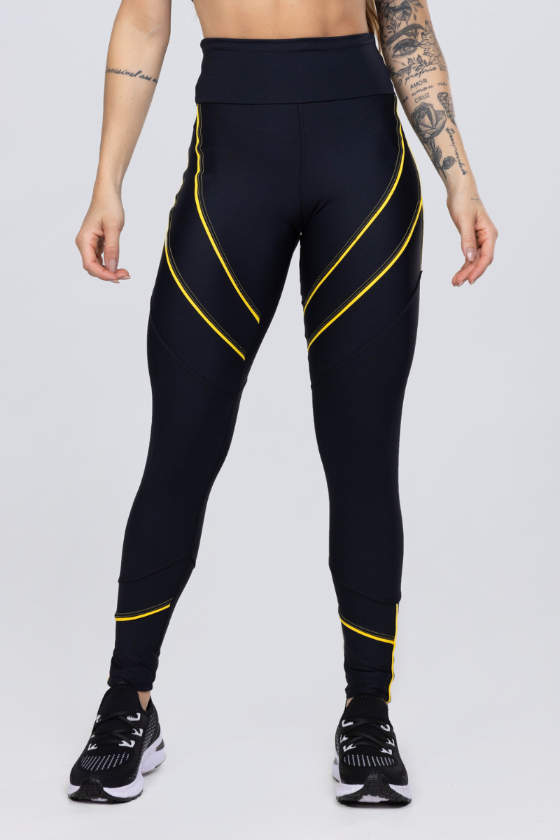 07 calca legging poliamida preto com detalhes em vivo amarelo