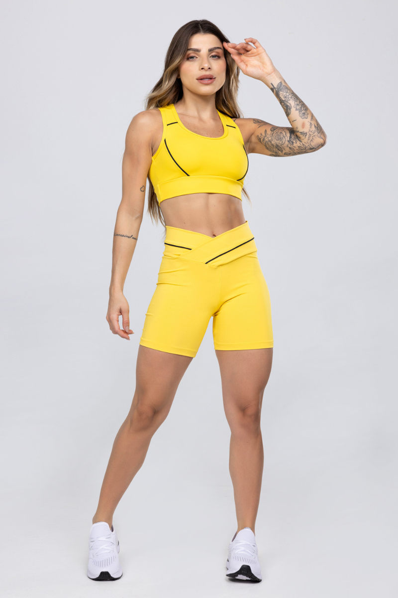 05 top nadador amarelo com detalhes em vivo preto