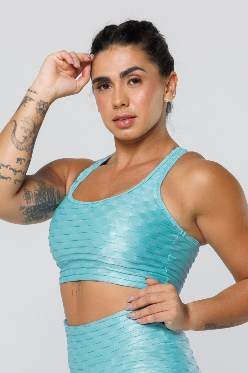 01 top fitness nadador alto relevo cirre verde claro