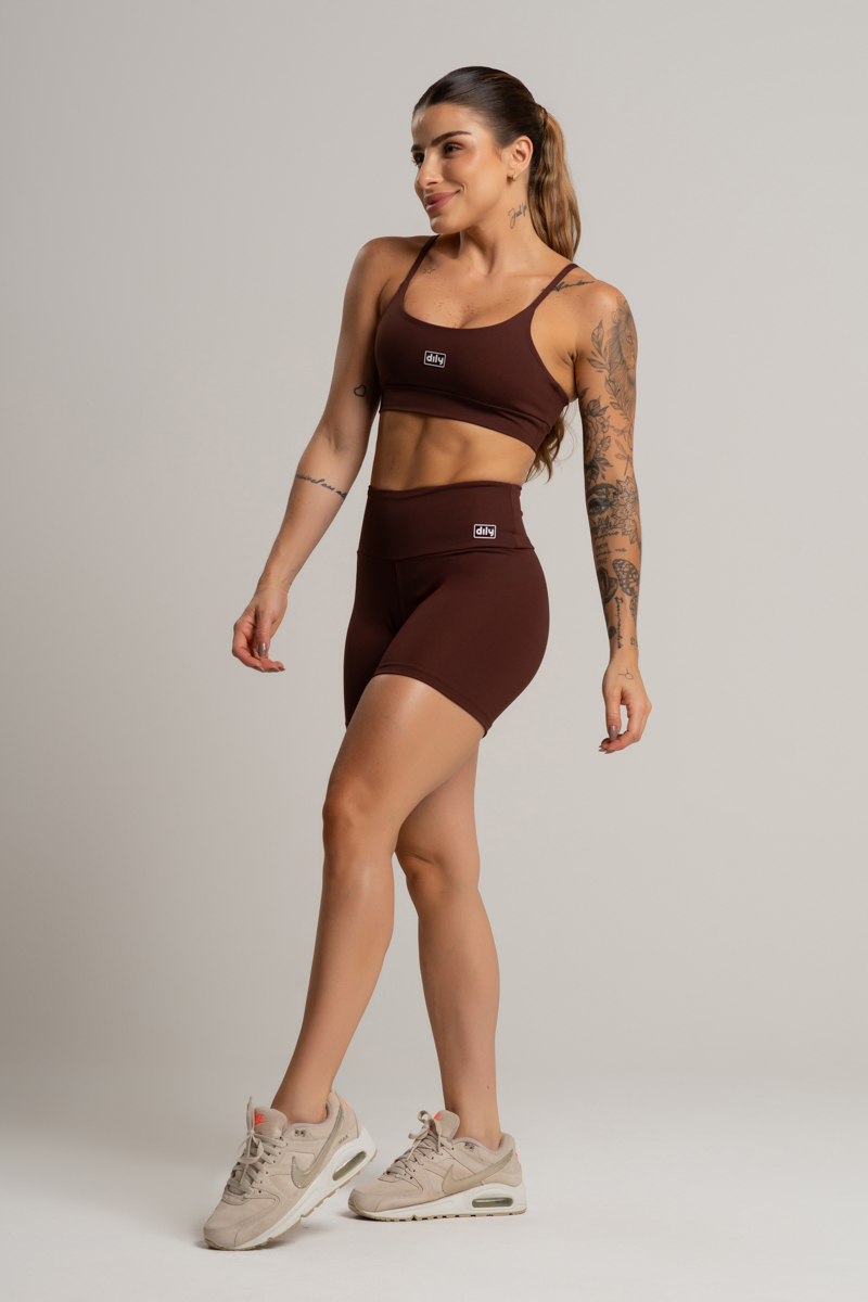 04 shorts fitness feminino basico poliamida