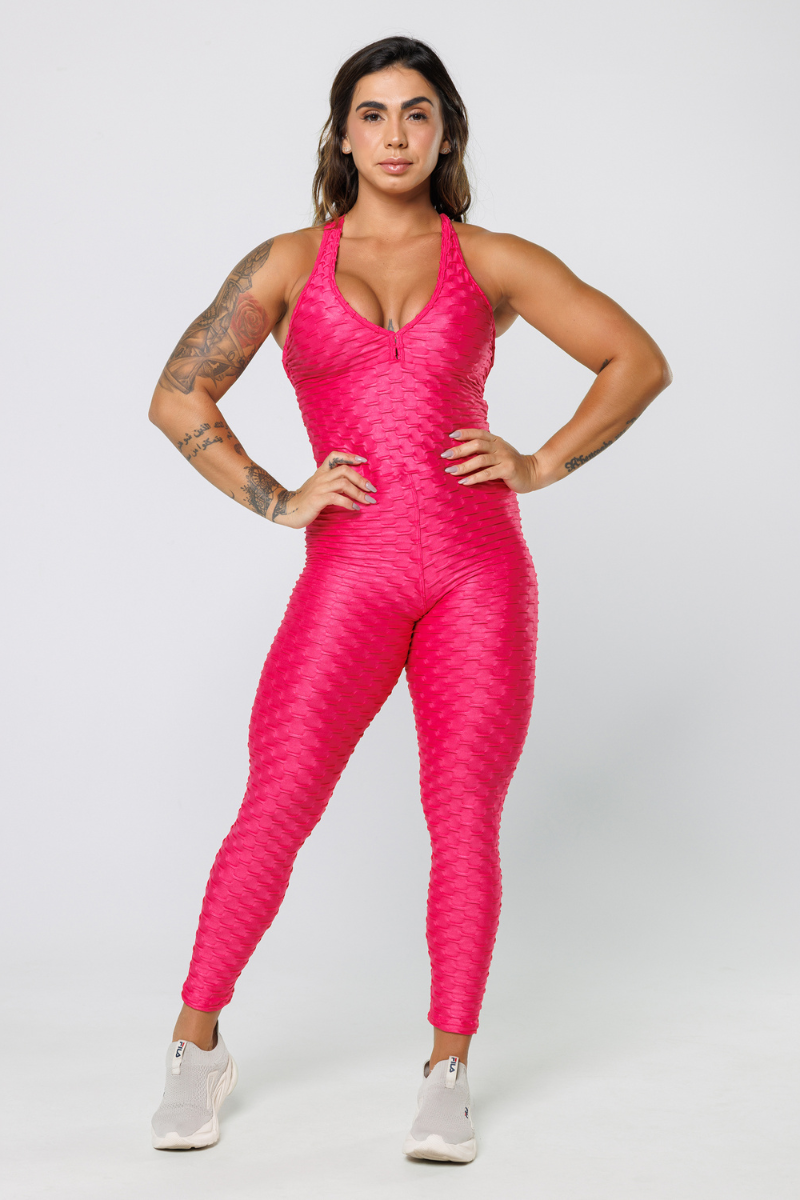 01 macacao alto relevo cirre empina bumbum simple rosa pink