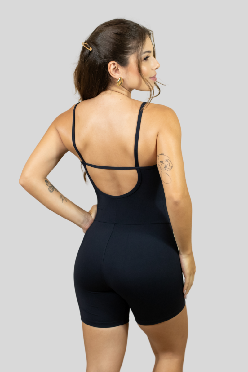 02 macaquinho fitness poliamida preto