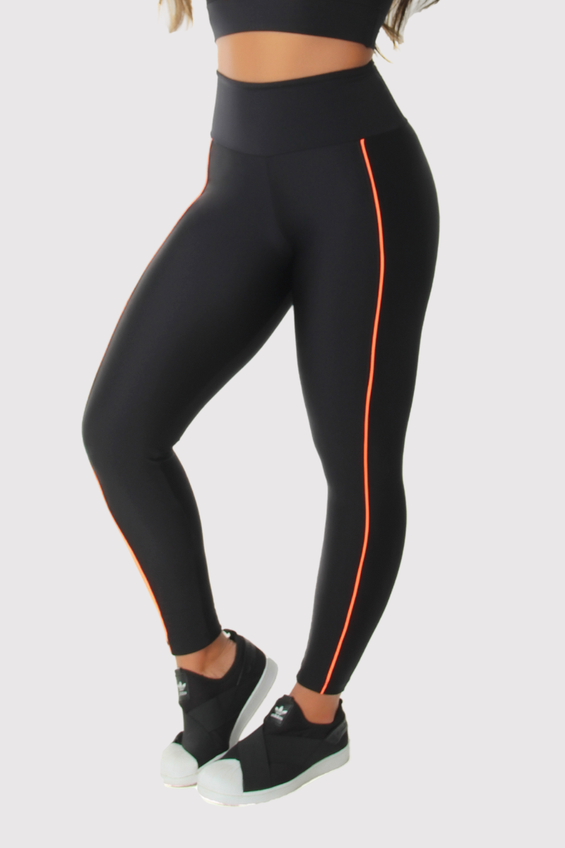 02 calca legging metalic poliamida preto com vivo