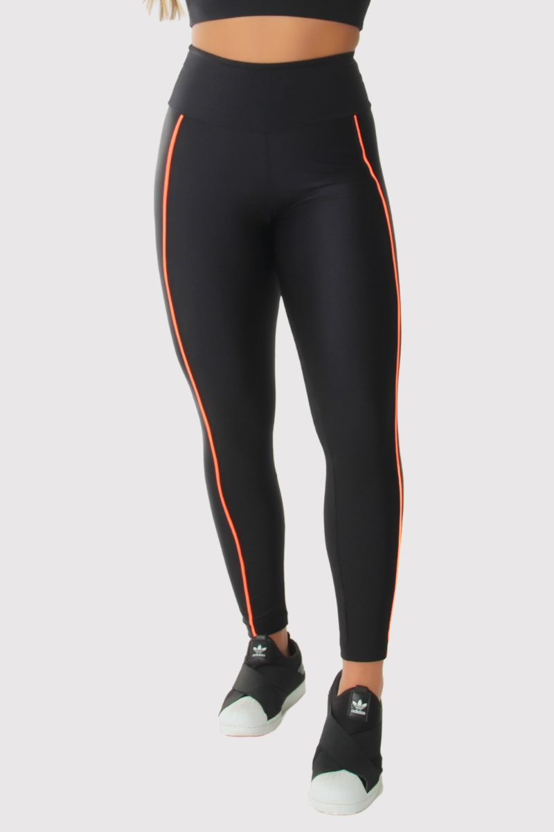 03 calca legging metalic poliamida preto com vivo