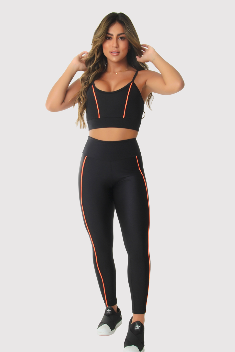 04 calca legging metalic poliamida preto com vivo