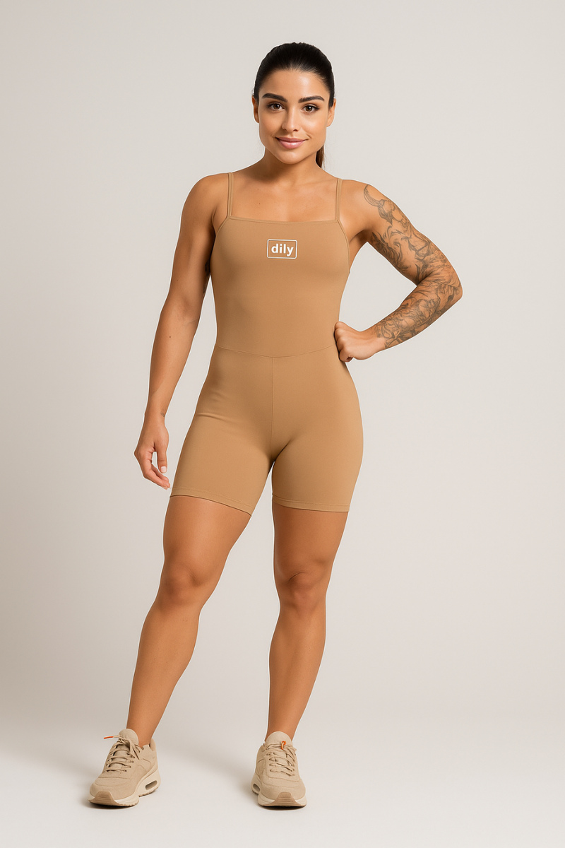 02 macaquinho fitness poliamida machiato