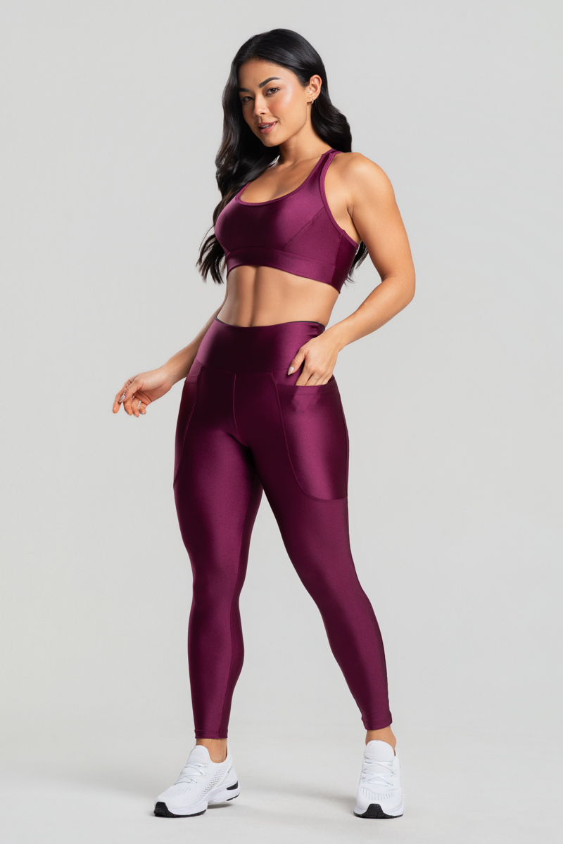 13 calca legging fitness poliamida metalic com bolsos malbec