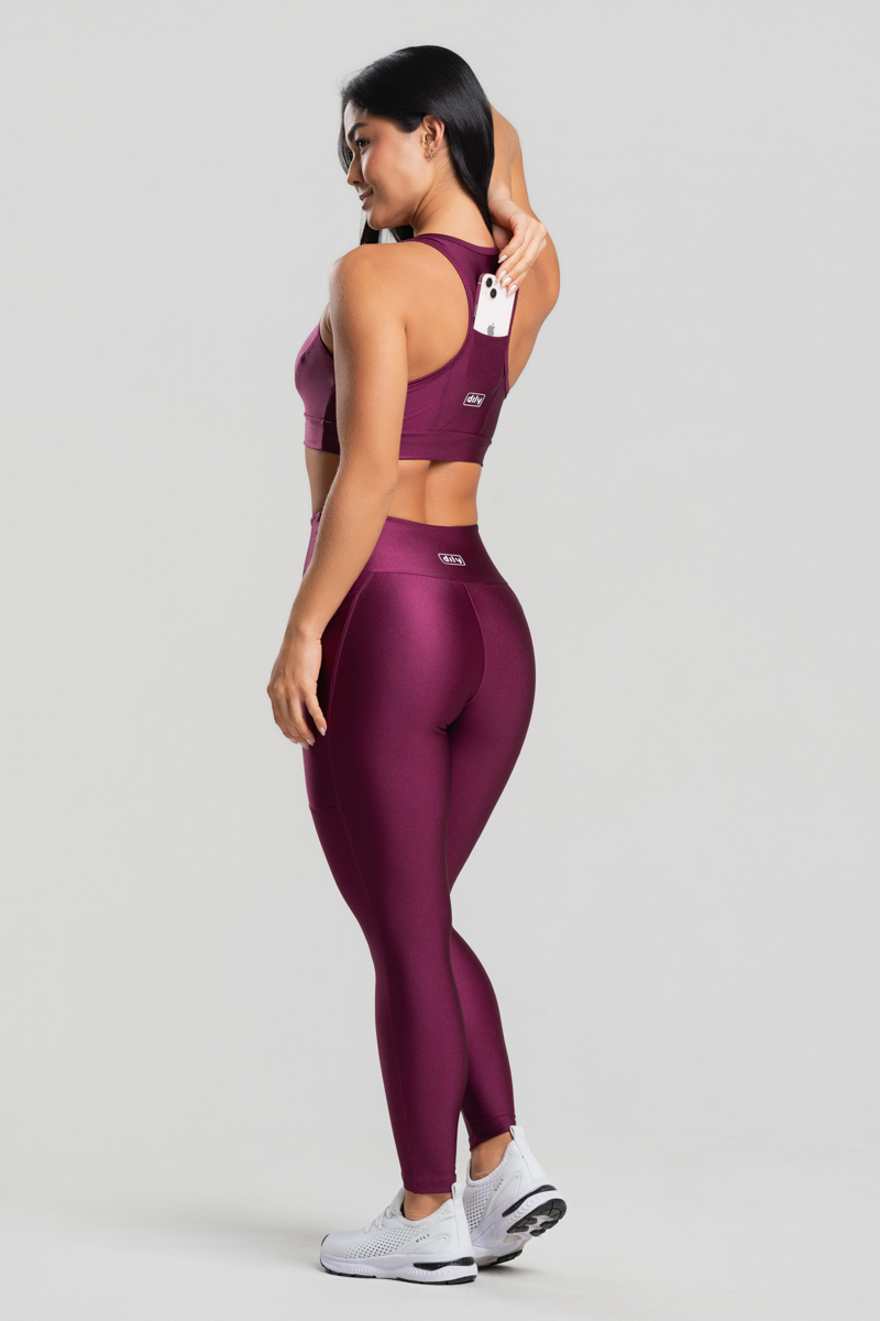 15 calca legging fitness poliamida metalic com bolsos malbec