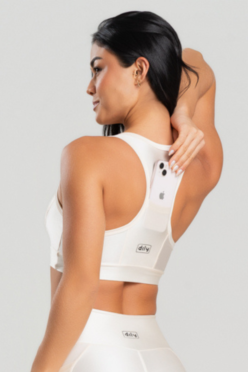 04 calca legging fitness poliamida metalic com bolsos off white