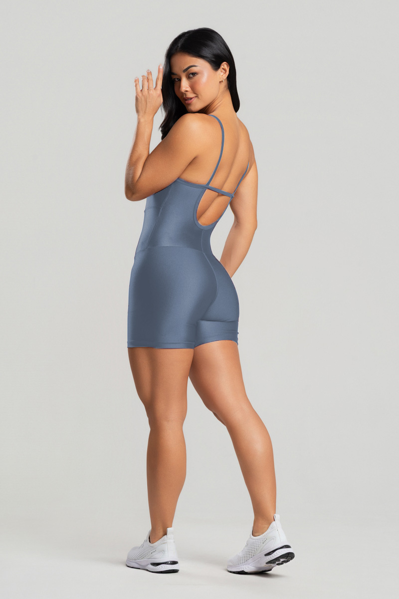 03 macaquinho fitness poliamida metalic blue boy