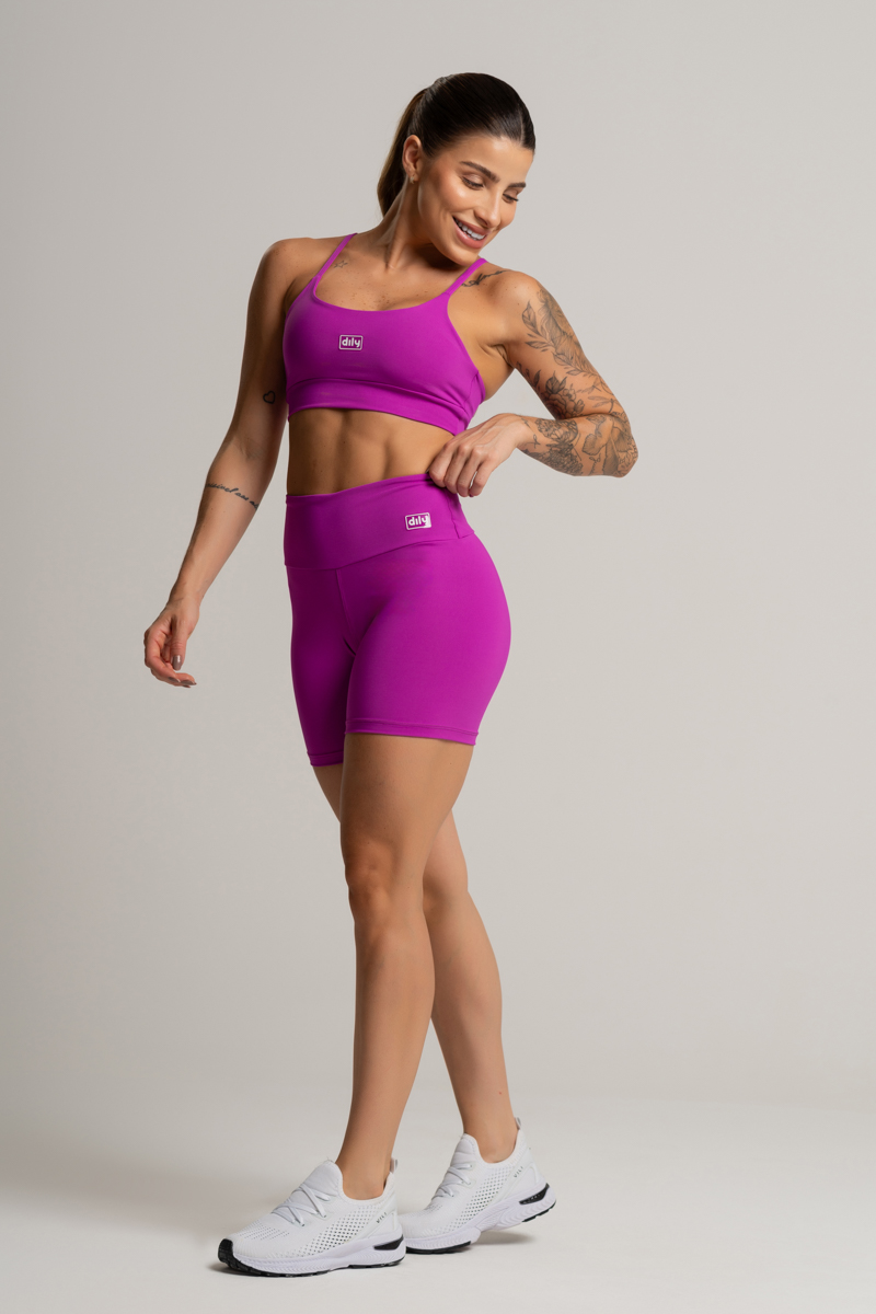 06 shorts fitness feminino basico poliamida tonic