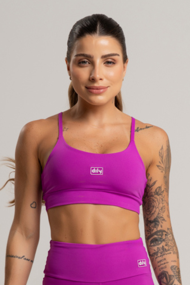 02 top feminino fitness basico poliamida tonic