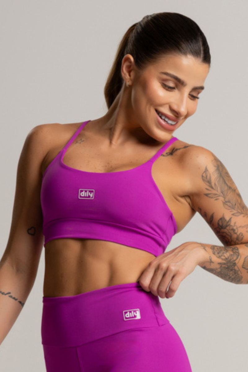 03 top feminino fitness basico poliamida tonic